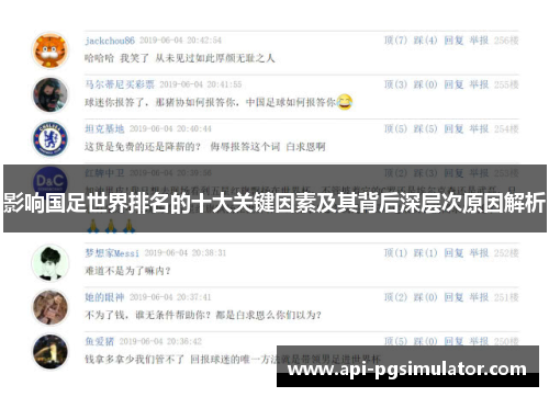 影响国足世界排名的十大关键因素及其背后深层次原因解析